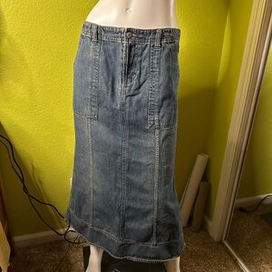 Old Navy Blue Jeans Denim Maxi Shirt